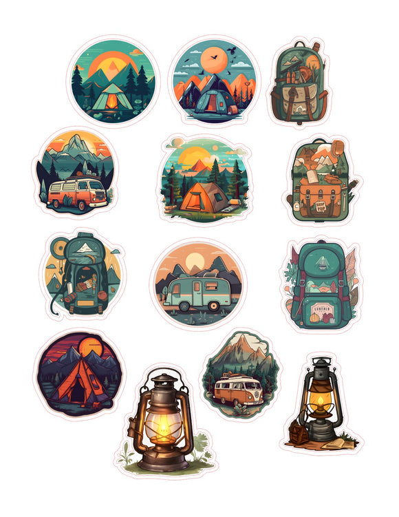 Outdoor 13pc Sticker Sheet