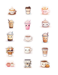 Coffee 15PC Sticker Sheet