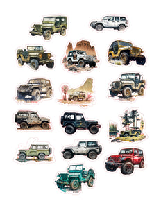 Jeep 15pc Sticker Sheet