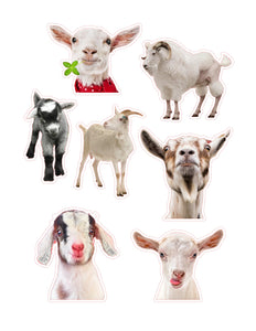 Goats 7pc Sticker Sheet