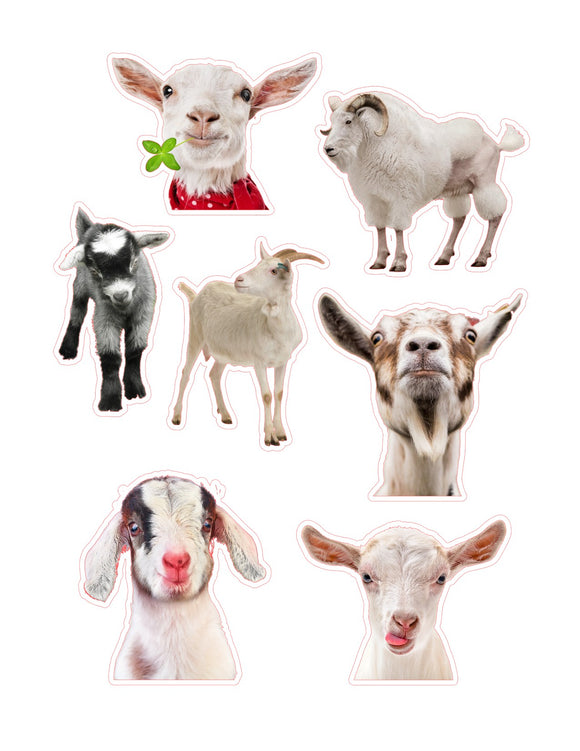 Goats 7pc Sticker Sheet