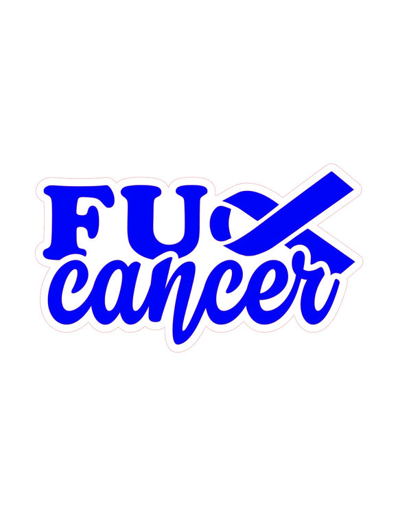 F*ck Cancer (blue)